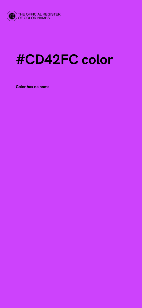 #CD42FC color image