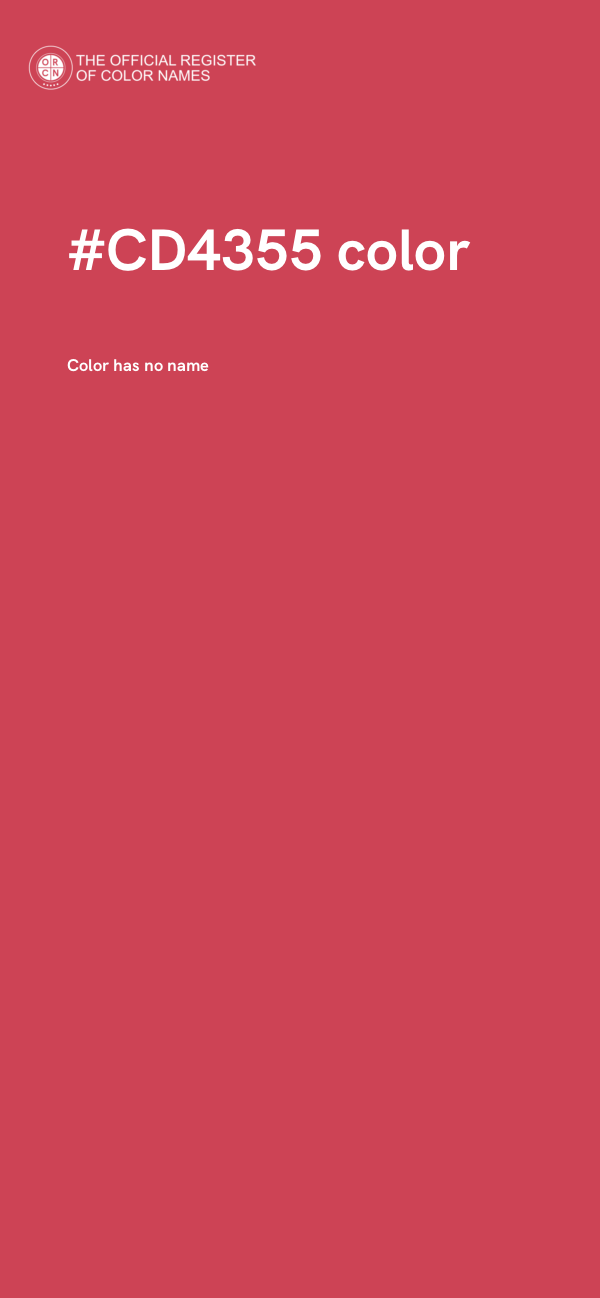 #CD4355 color image