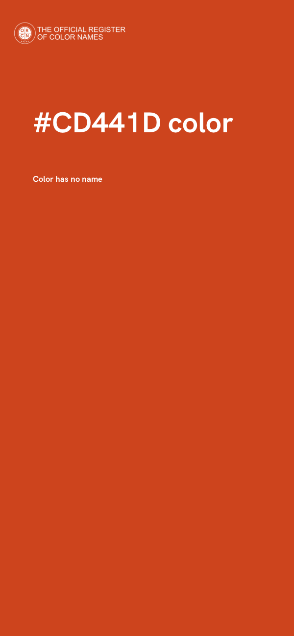 #CD441D color image