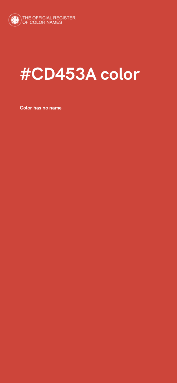 #CD453A color image