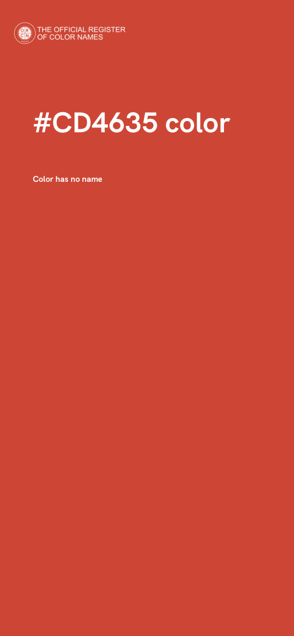 #CD4635 color image