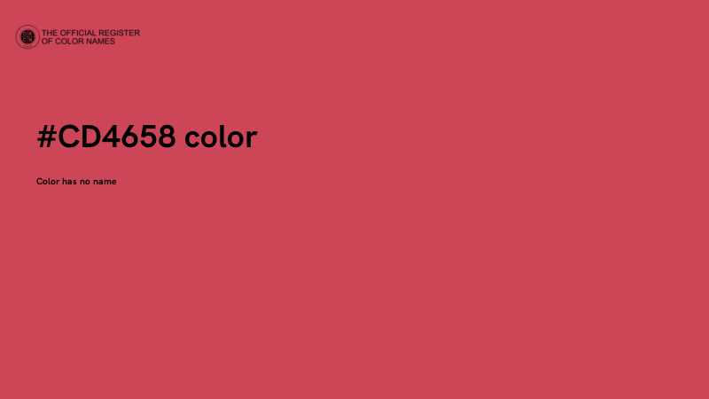 #CD4658 color image