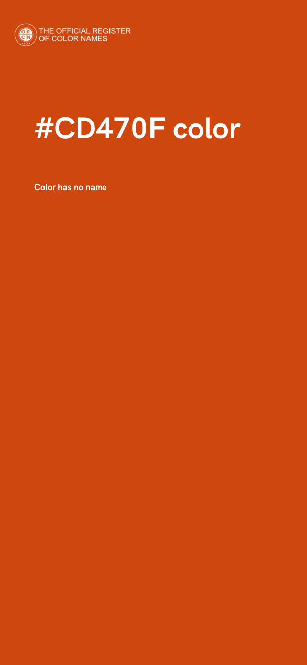 #CD470F color image