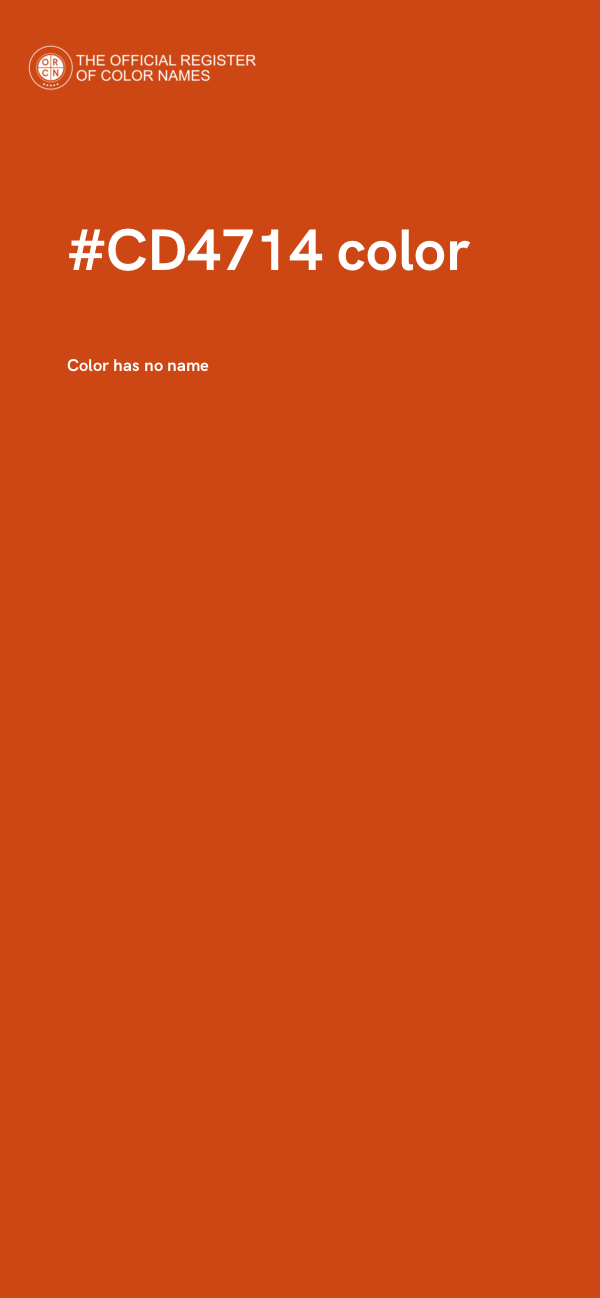 #CD4714 color image