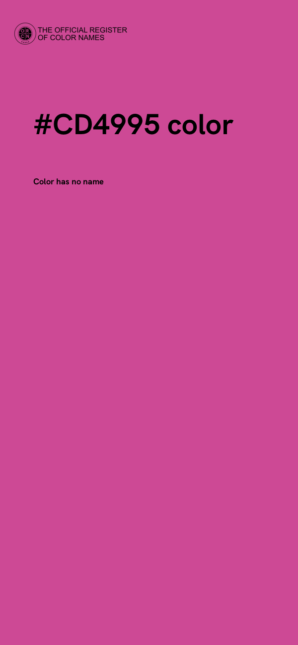 #CD4995 color image