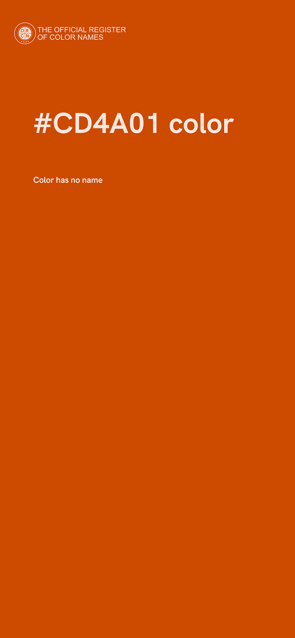 #CD4A01 color image