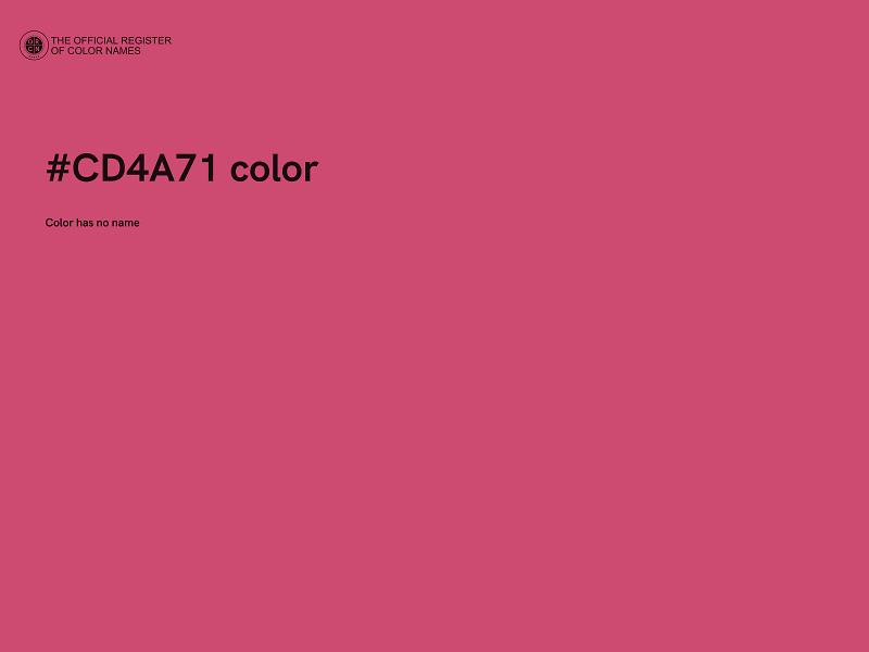 #CD4A71 color image