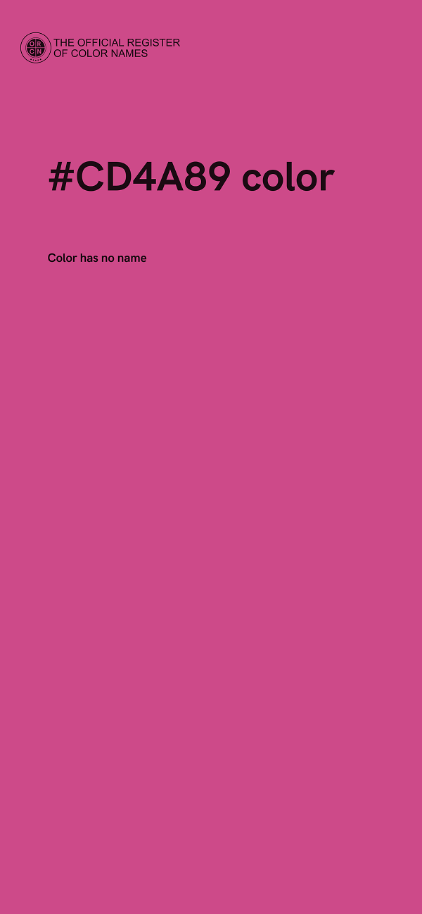 #CD4A89 color image