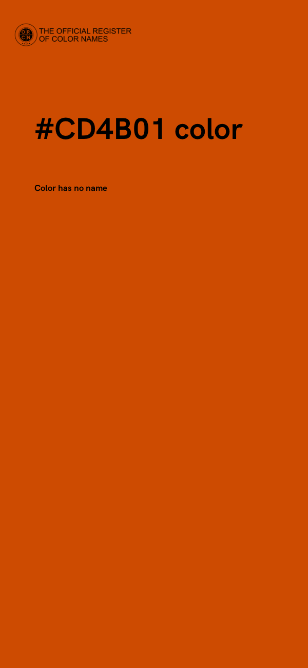 #CD4B01 color image