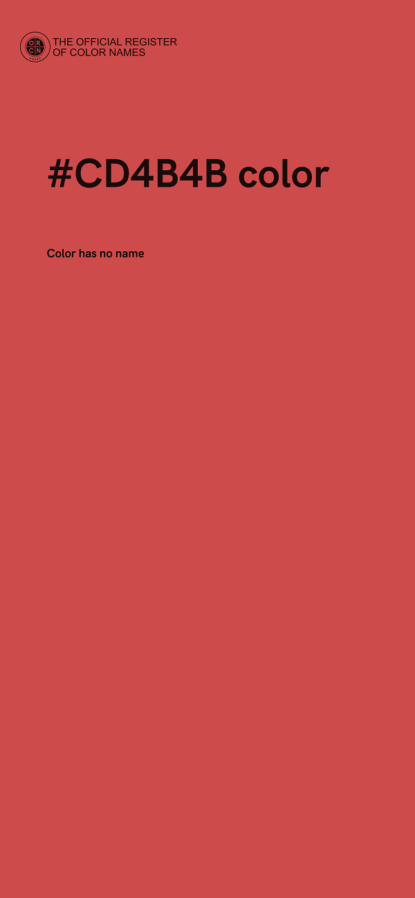 #CD4B4B color image