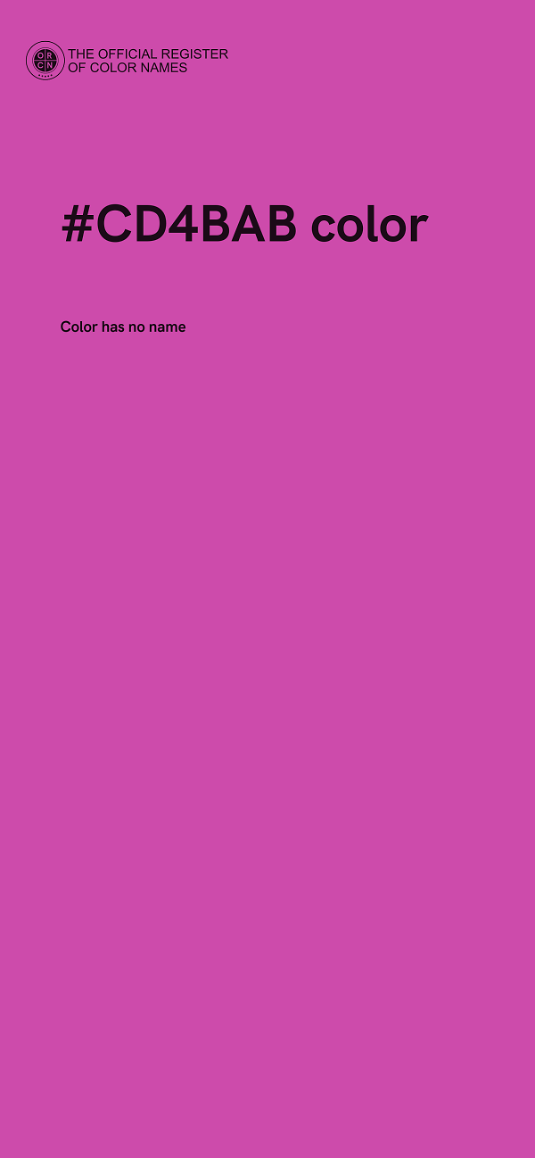 #CD4BAB color image