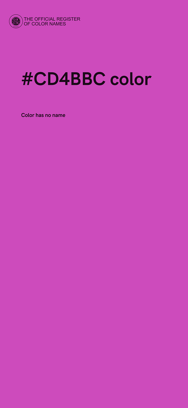 #CD4BBC color image