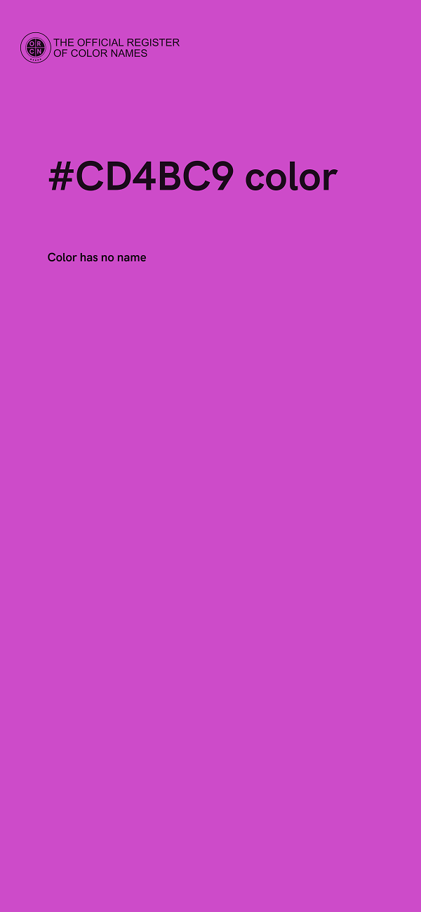 #CD4BC9 color image