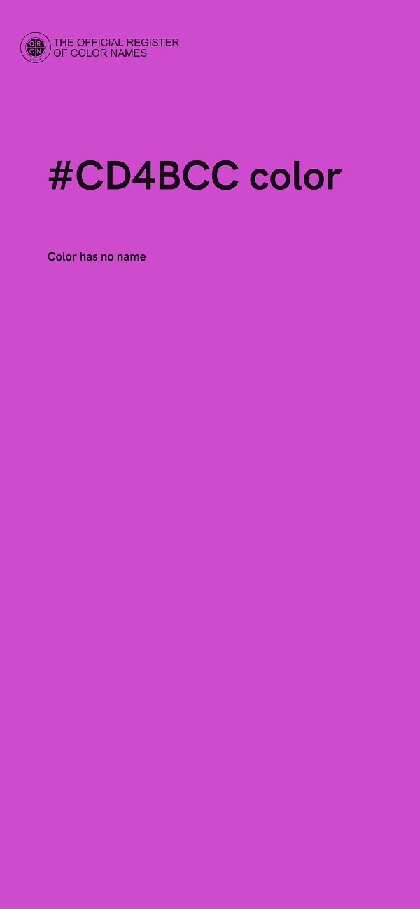 #CD4BCC color image