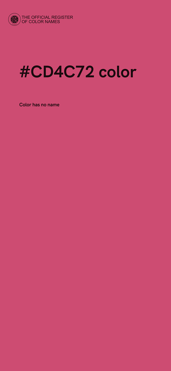 #CD4C72 color image