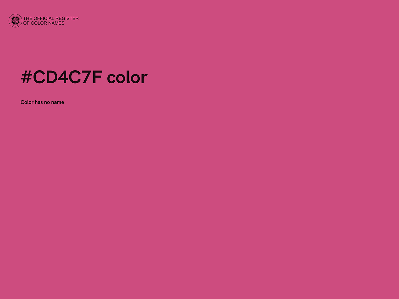#CD4C7F color image