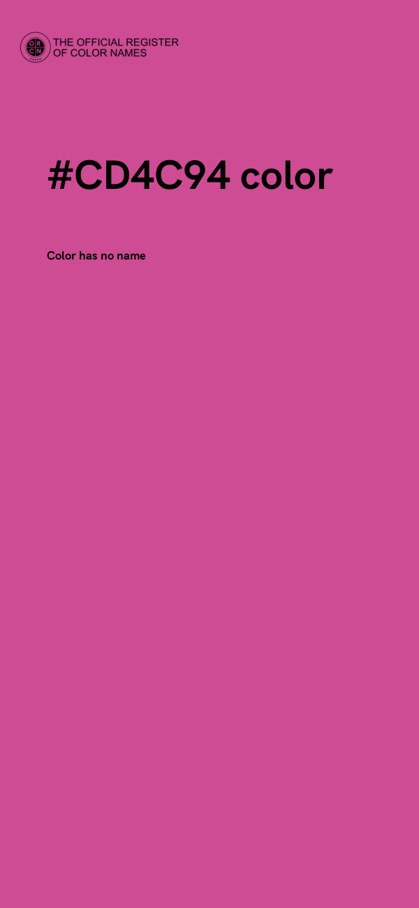 #CD4C94 color image