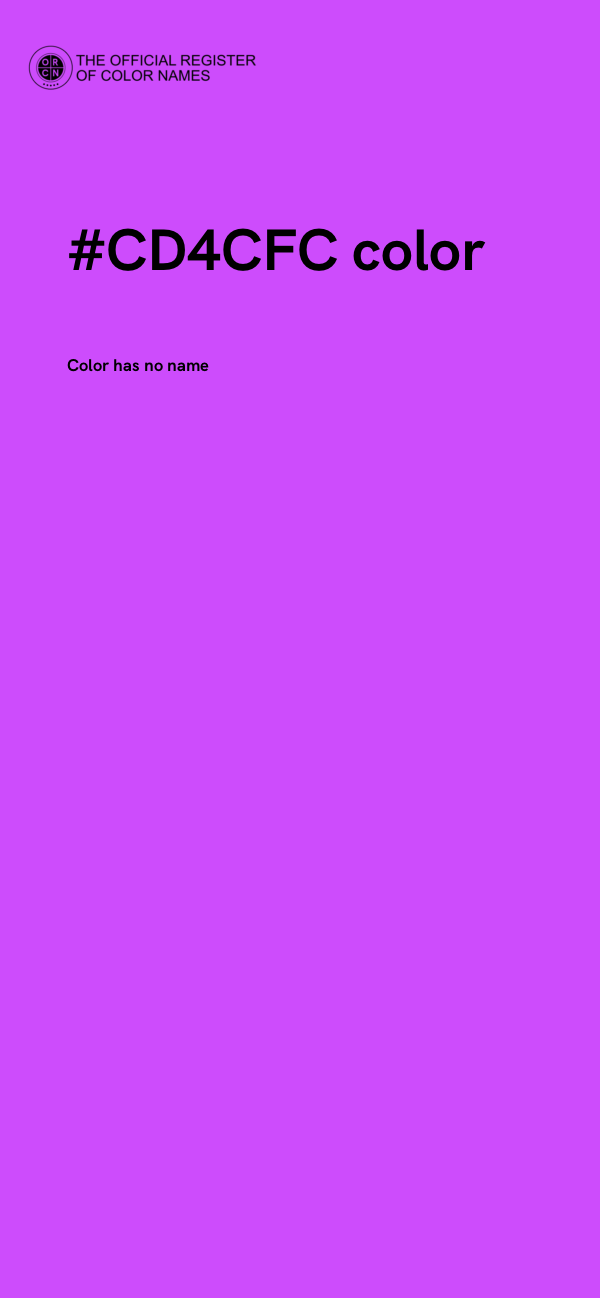 #CD4CFC color image