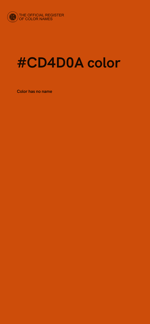 #CD4D0A color image