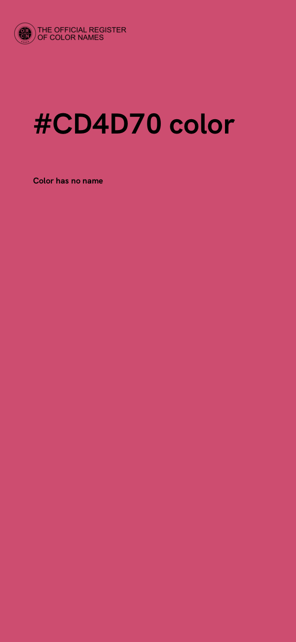 #CD4D70 color image