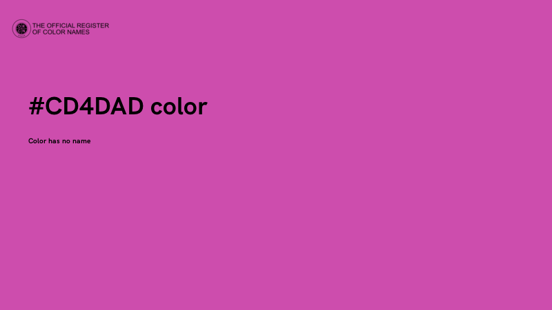 #CD4DAD color image