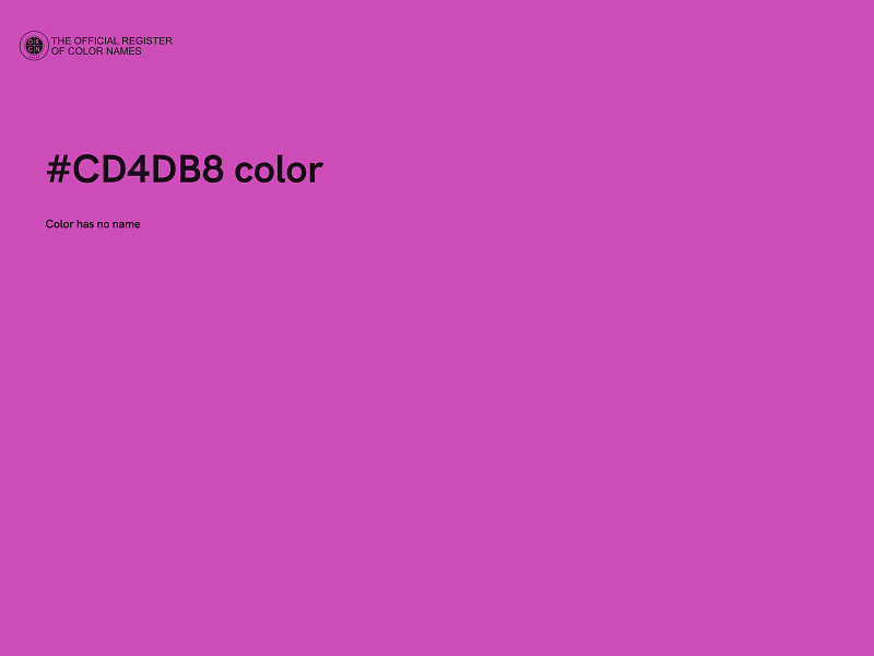 #CD4DB8 color image