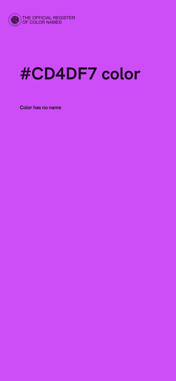 #CD4DF7 color image