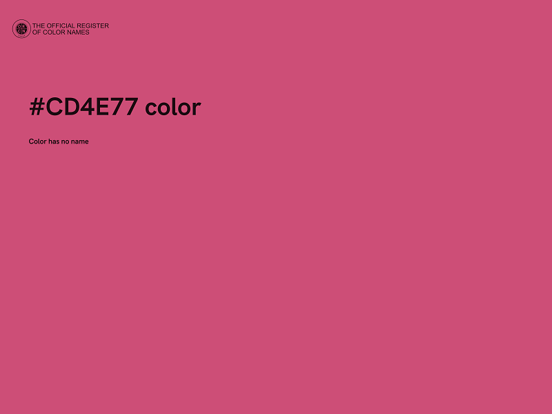 #CD4E77 color image