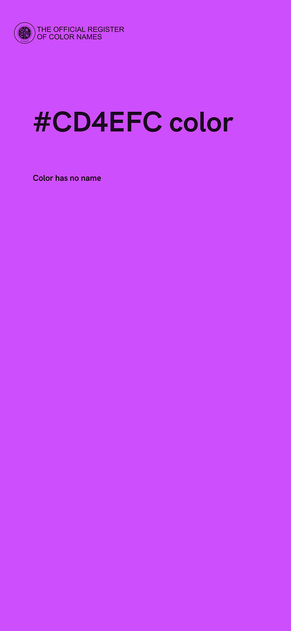 #CD4EFC color image