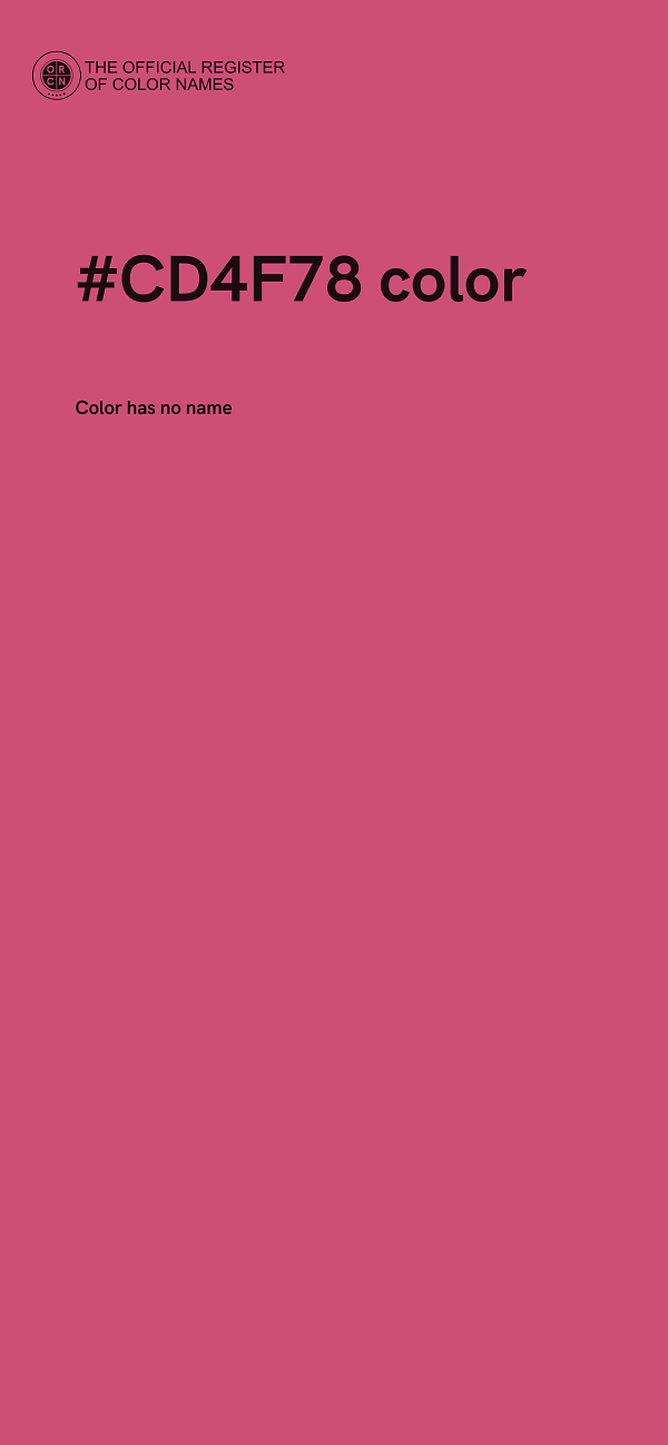 #CD4F78 color image