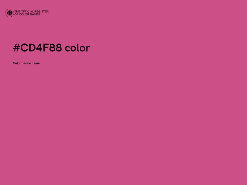 #CD4F88 color image