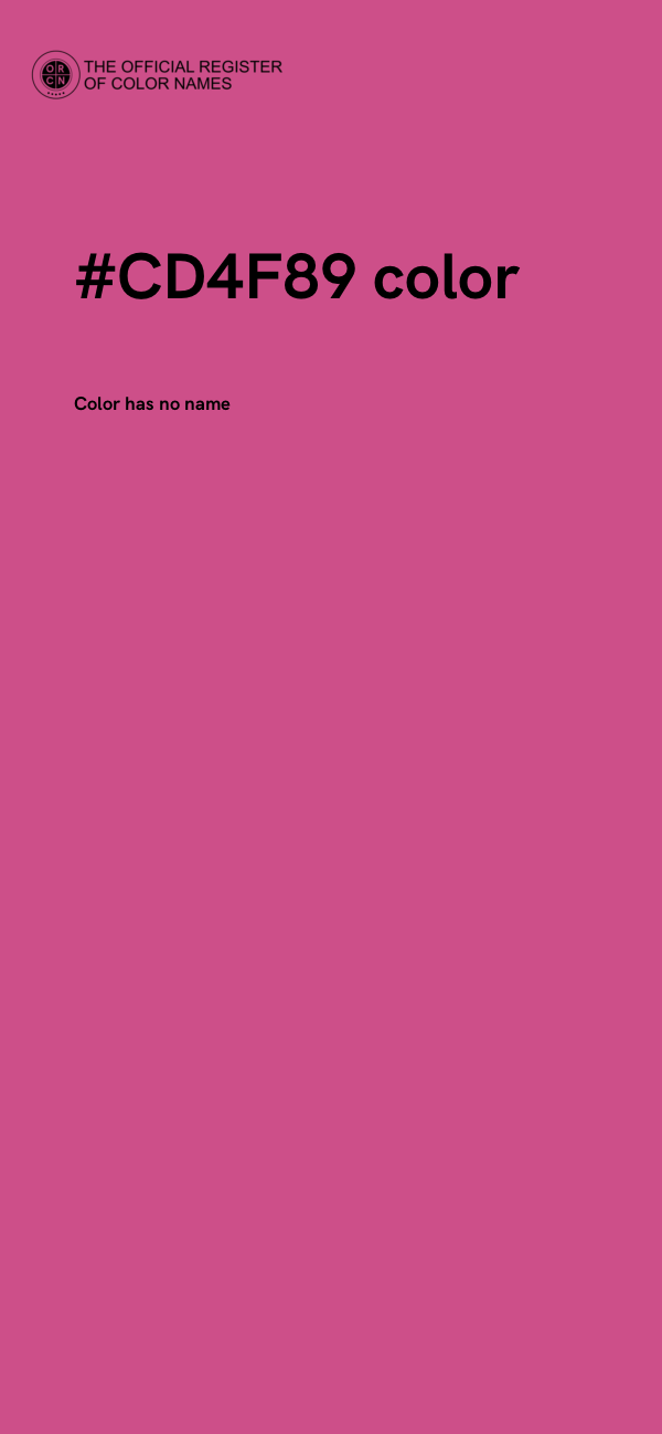 #CD4F89 color image