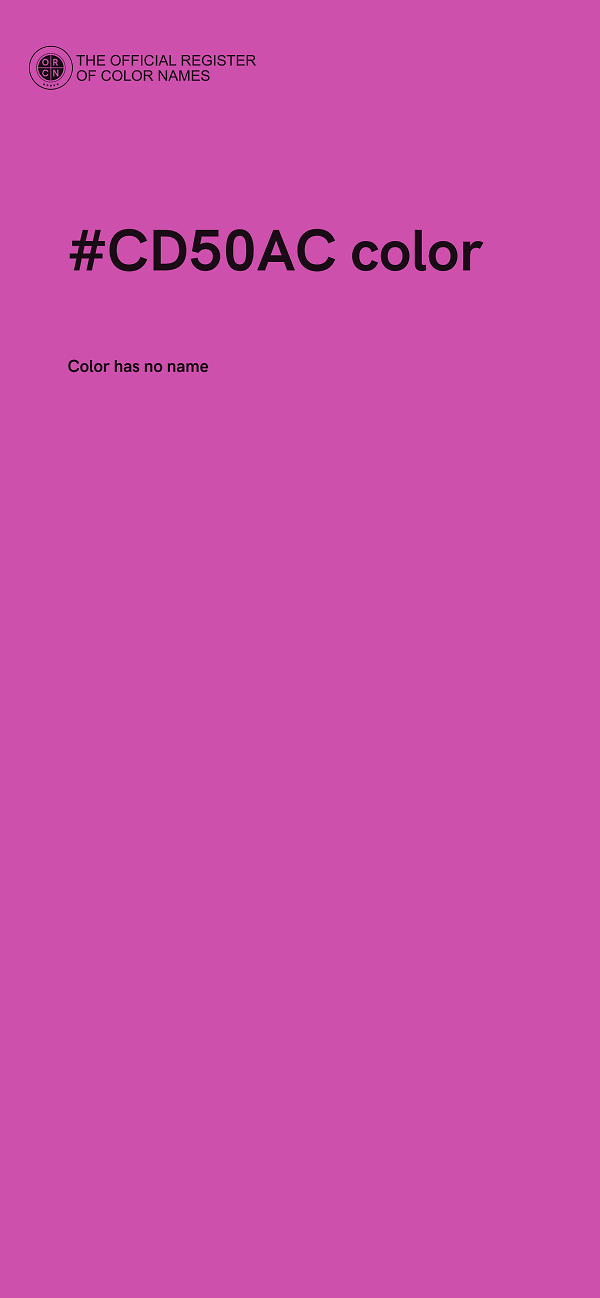 #CD50AC color image