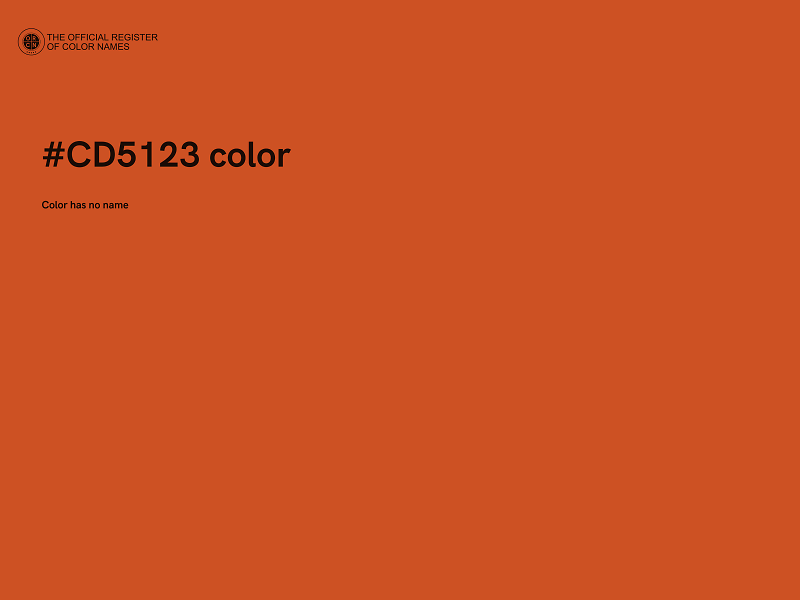 #CD5123 color image