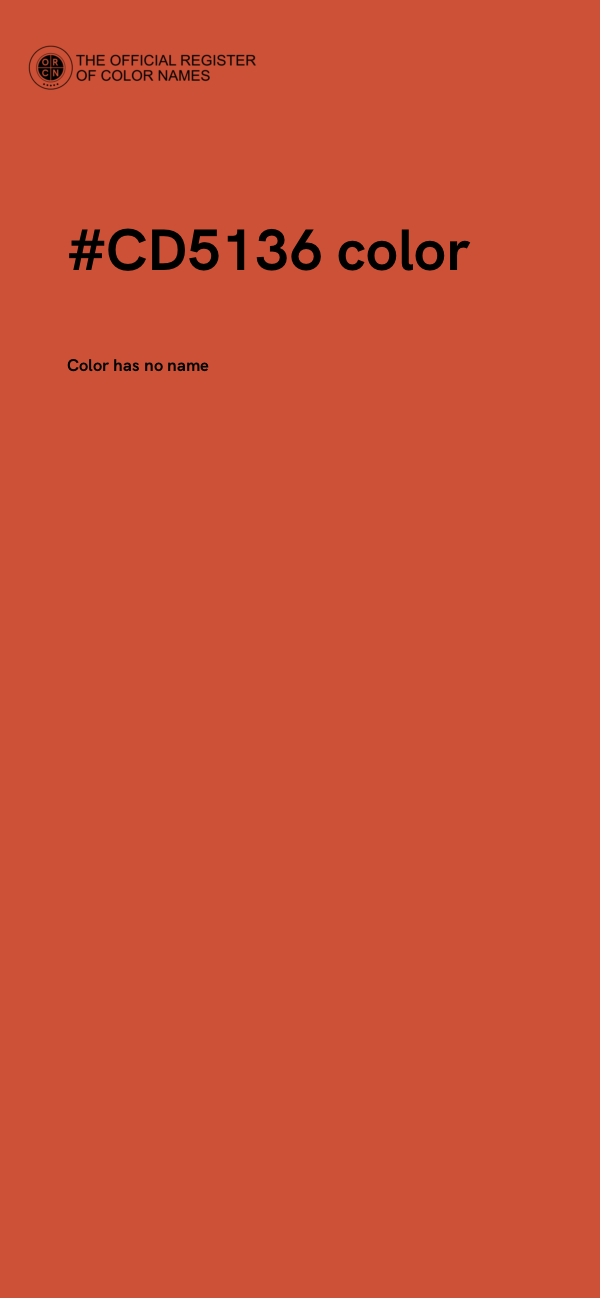 #CD5136 color image