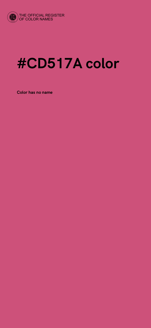 #CD517A color image