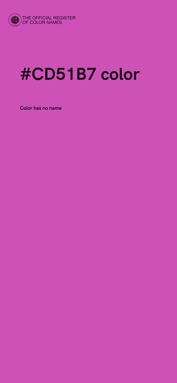#CD51B7 color image