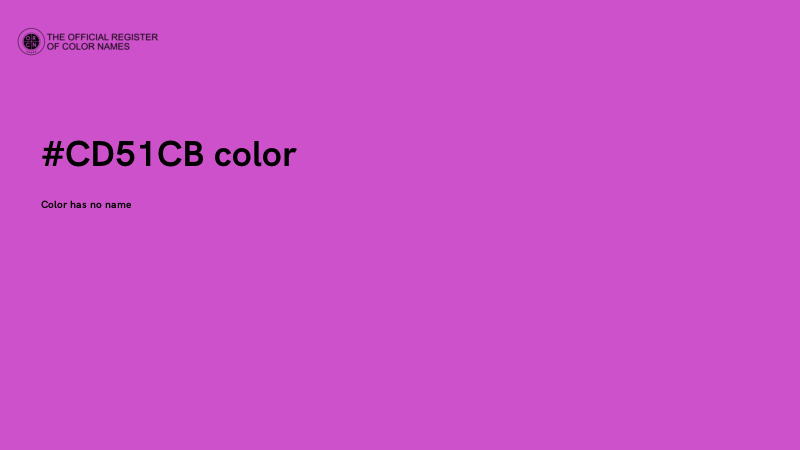 #CD51CB color image