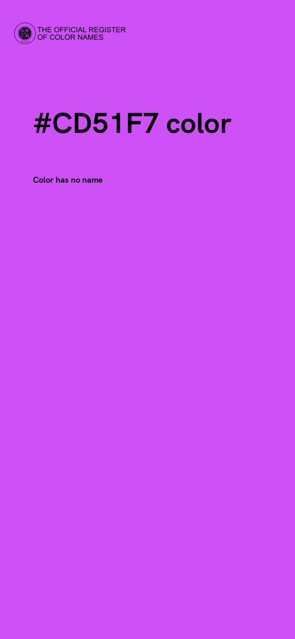 #CD51F7 color image