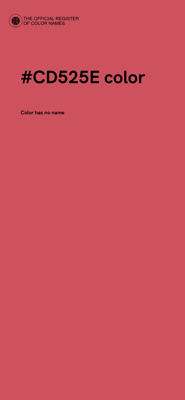 #CD525E color image