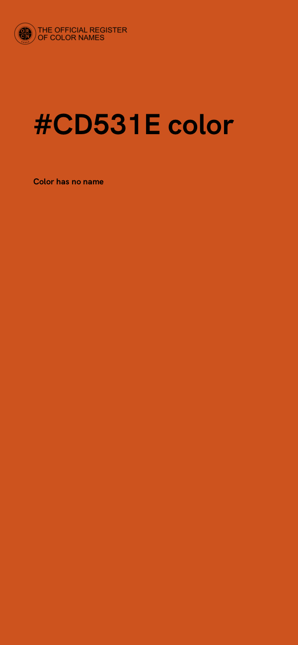 #CD531E color image
