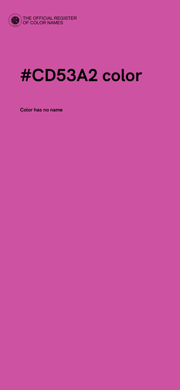#CD53A2 color image