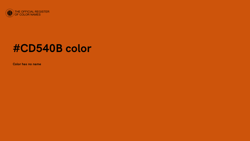 #CD540B color image