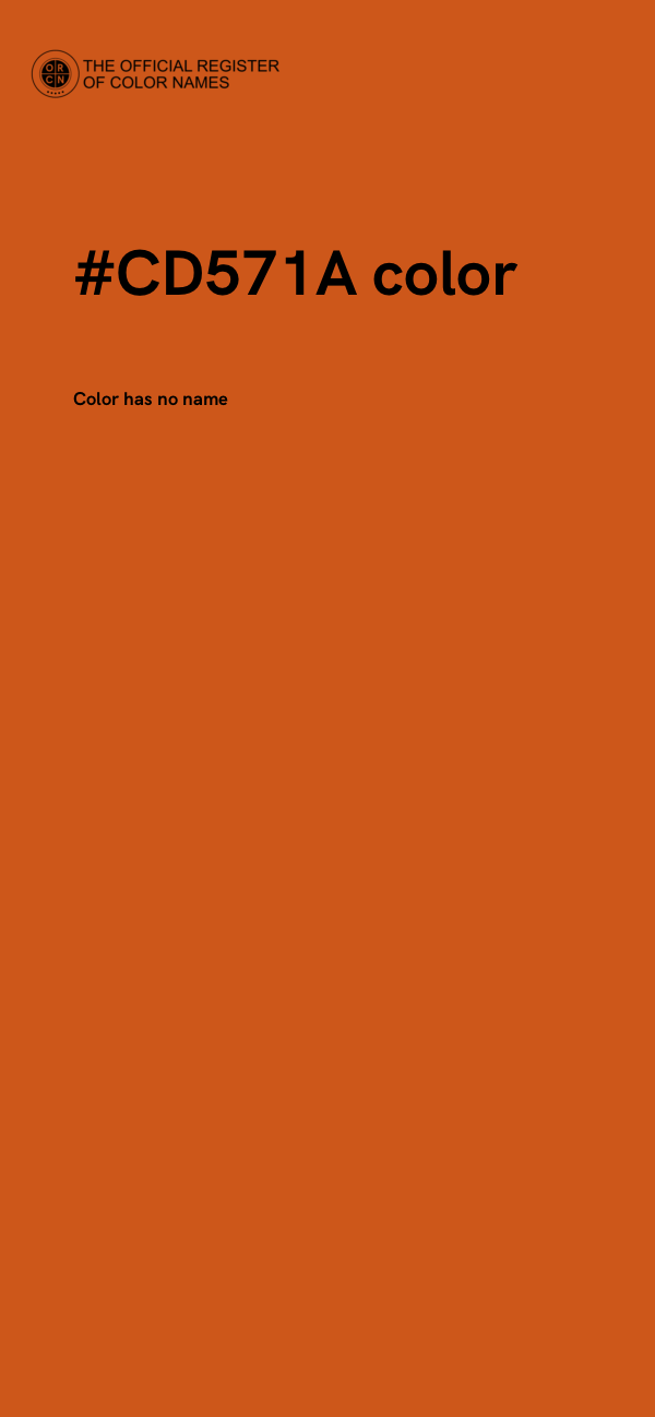 #CD571A color image