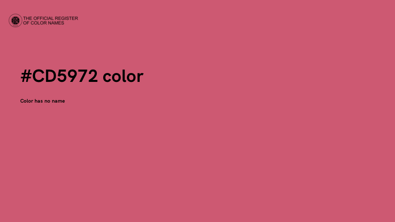 #CD5972 color image