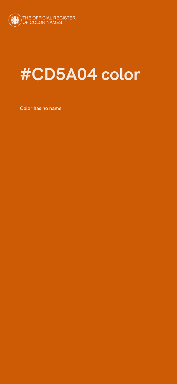 #CD5A04 color image