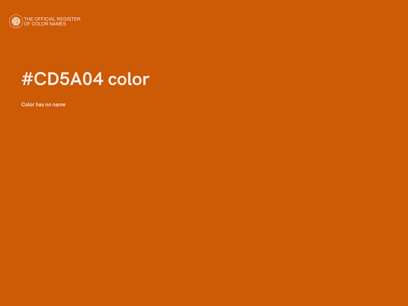 #CD5A04 color image