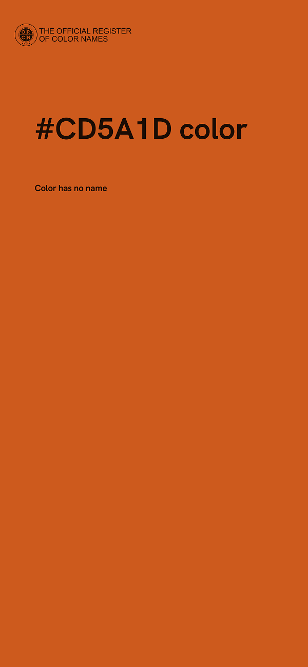 #CD5A1D color image