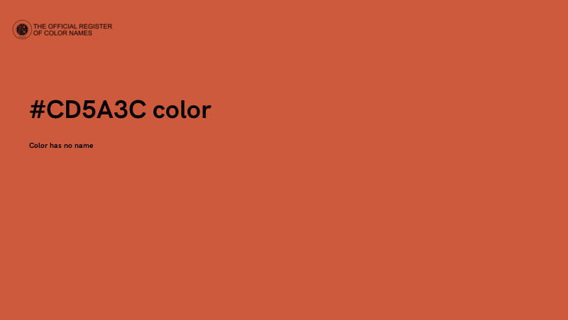 #CD5A3C color image