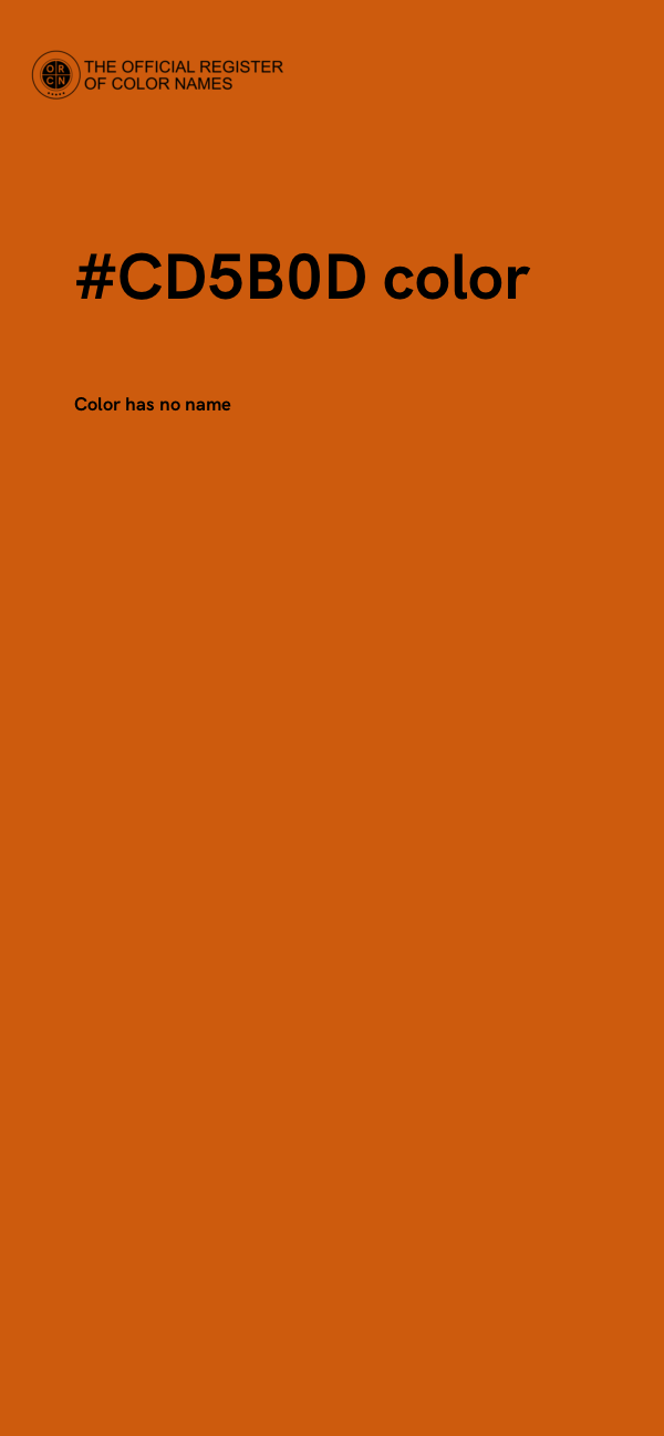#CD5B0D color image